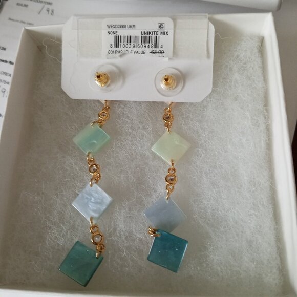 Nakamol Handmade Dangle hanging Earrings NWT - Picture 2 of 4